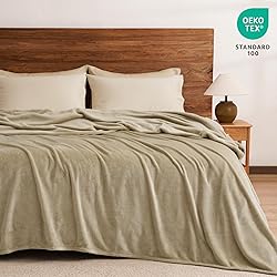 PHF Ultra Soft Fleece Blanket Queen Size, No Shed