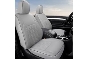 GIANT PANDA Customized Full Set Car Seat Covers Fit for Toyota Highlander LE,XLE,Limited,Hybrid 2015 2016 2017 2018 2019 - Three Rows Model, 8 Seats,Faux Leather - (Gray Grey)