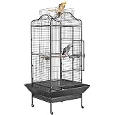 Yaheetech Extra Large Bird Cage 63'' Open Play Top Bird Cage for African Grey Parrots/Amazon Parrot/Caiques/Macaw with 360&deg; Wheels
