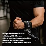 J Bryant Neoprene Padded Wrist Cuffs Adjustable Straps System with Triangular view 6