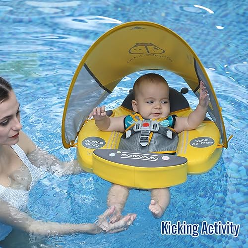 Preself Upgraded Baby Float Non-Inflatable Mambobaby Swim Ring