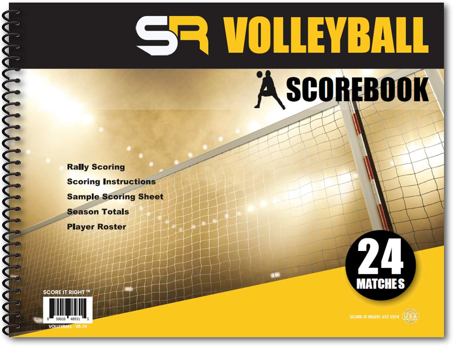 SR Volleyball Scorebook Sports & Outdoors