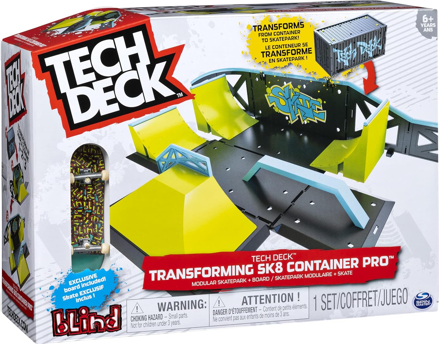 TECH DECK - Transforming SK8 Container 