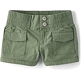 The Children's Place,Girls,Cargo Utility Shortie Shorts Stone