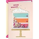 Hallmark Signature Birthday Card for Her (Sparkly Birthday Cake)