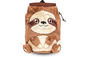 SHIMANY Chalk Bag for Rock Climbing - Cute Chalk Bag for Bouldering, Gym, Indoor & Outdoor Climbing with Adjustable Belt, Brush Holder & Carabiner