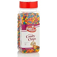 Rainbow Candy Coated Chocolate Chips - Dairy Free, Kosher - 10 oz. - Baker's Choice