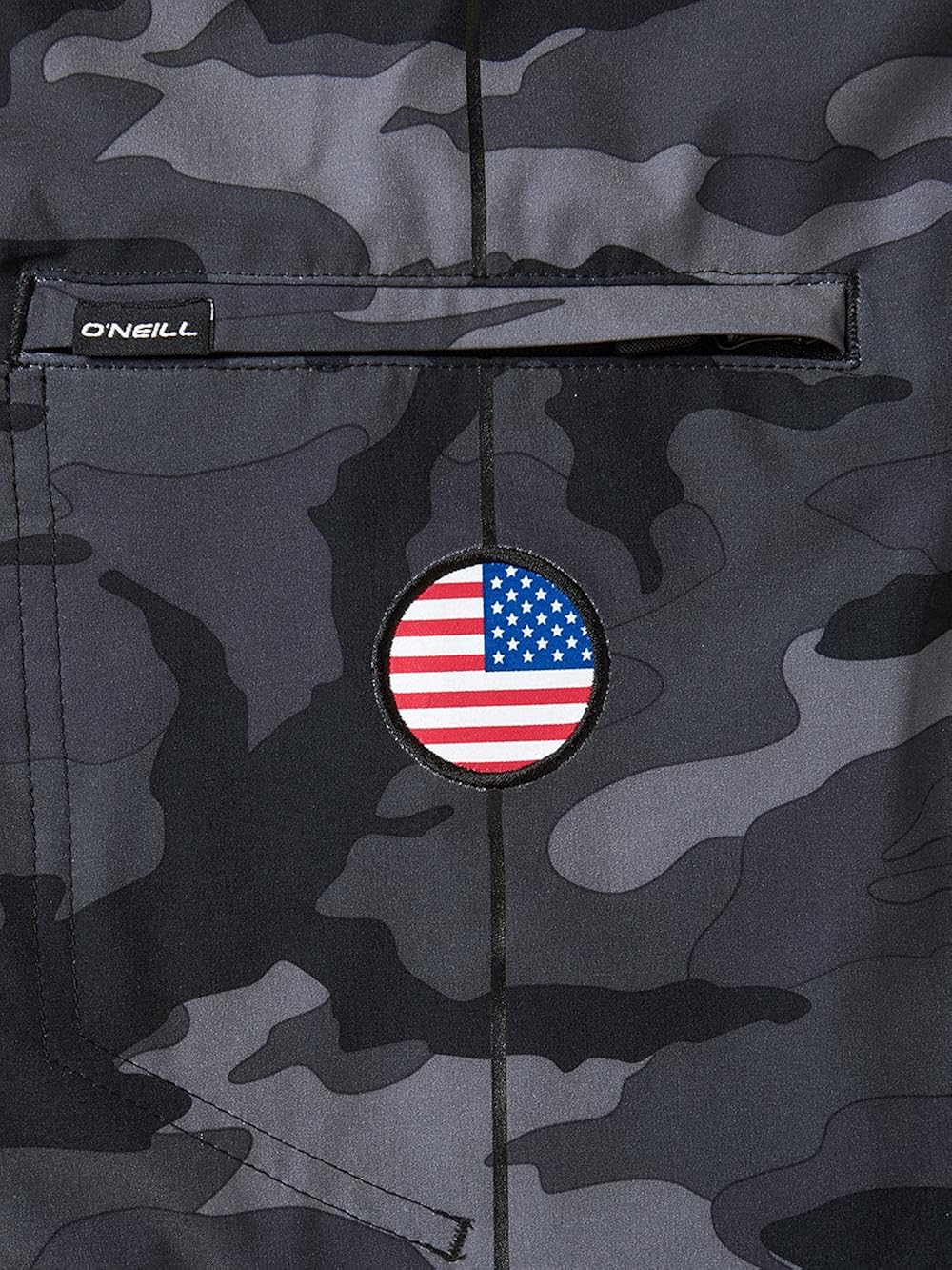 O'NEILL GI Jack Patriotic Hyperfreak Boardshorts with American Flag Theme: Clothing