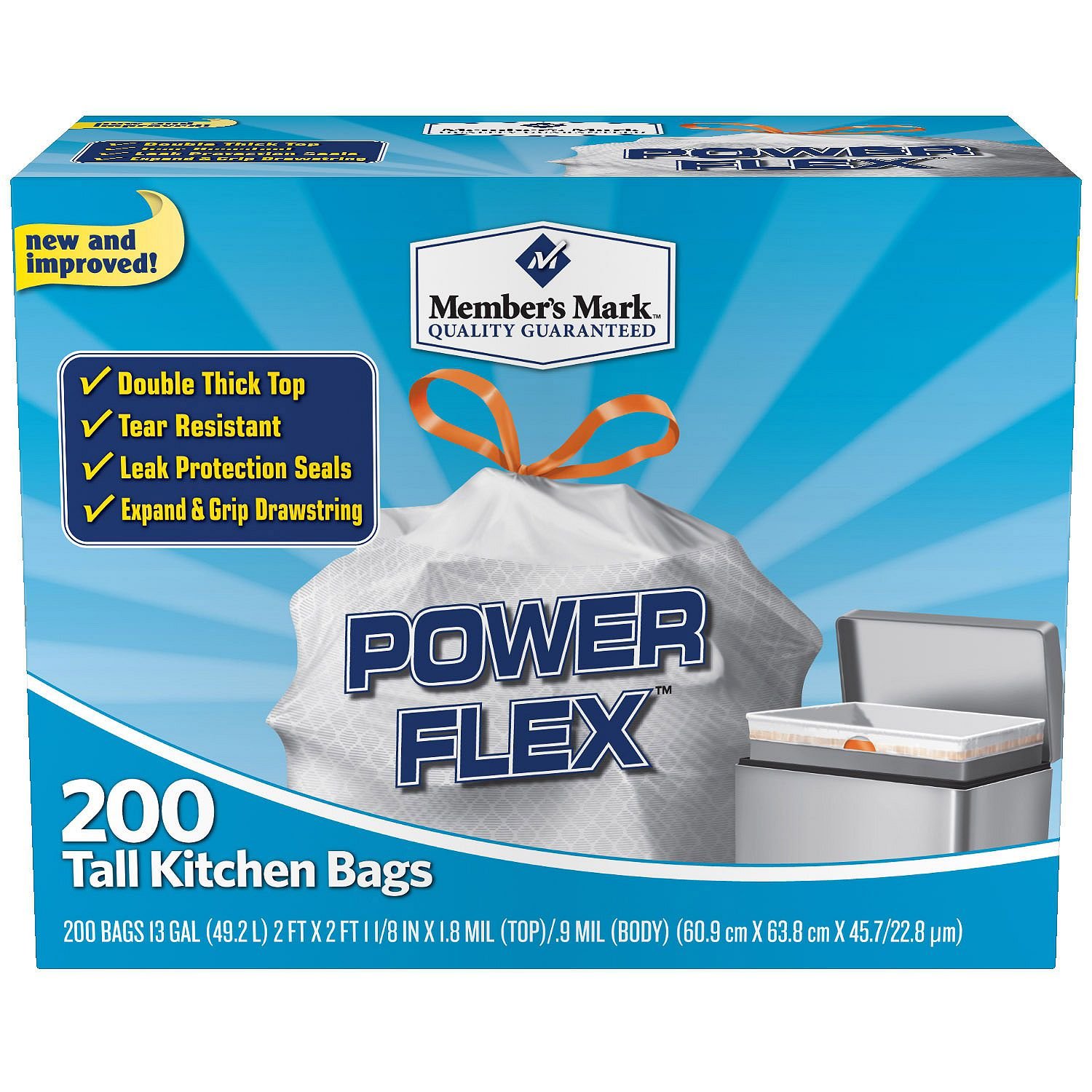Best kitchen garbage bags 13 gallon drawstring