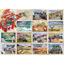 Cobble Hill 1000 Teile Puzzle - 'Mid Mod Season's Greetings' - Inkl. Referenzposter (67,6 X 48,9 Cm)