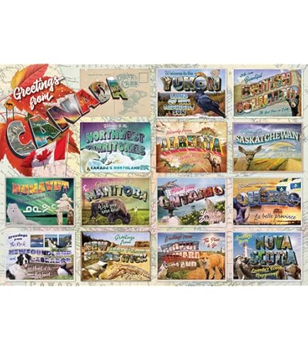 Cobble Hill Puzzle 1000 Pezzi Kiwetin - Prodotto In USA Con Poster Incluso - Ecologico E Alta Qualità