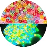 1900+ Pony Bead Bulk 6x9mm Multi-Colored Plastic Craft Beads Set, Bulk Hair Beads for DIY Crafting Jewelry Making Bracelets
