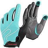 Tanluhu Cycling Gloves Mountain Bike Gloves Biking Gloves for Men Women Outdoor Full Finger Workout Gloves Touch Screen Anti-Slip Shock-Absorbing MTB Gloves Road Bicycle Gloves