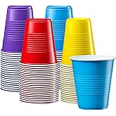 GUSTO [12 oz. - 40 Count Plastic Party Cups Disposable - Assorted Colors Drinking Cups for Party, Events, and Everyday Use (Formerly Comfy Package)
