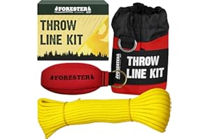 FORESTER Professional Arborist Throw Line Kit with Storage Bag | Tree Felling Equipment with Arborist Throw Bag | Throw Rope, Throw Weight, and Storage Bag