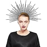Fantherin Women's Goddess Halo Crown Headband - Zip Tie Spiked Angel Headpiece Headdress for Cosplay Halloween Costume Party