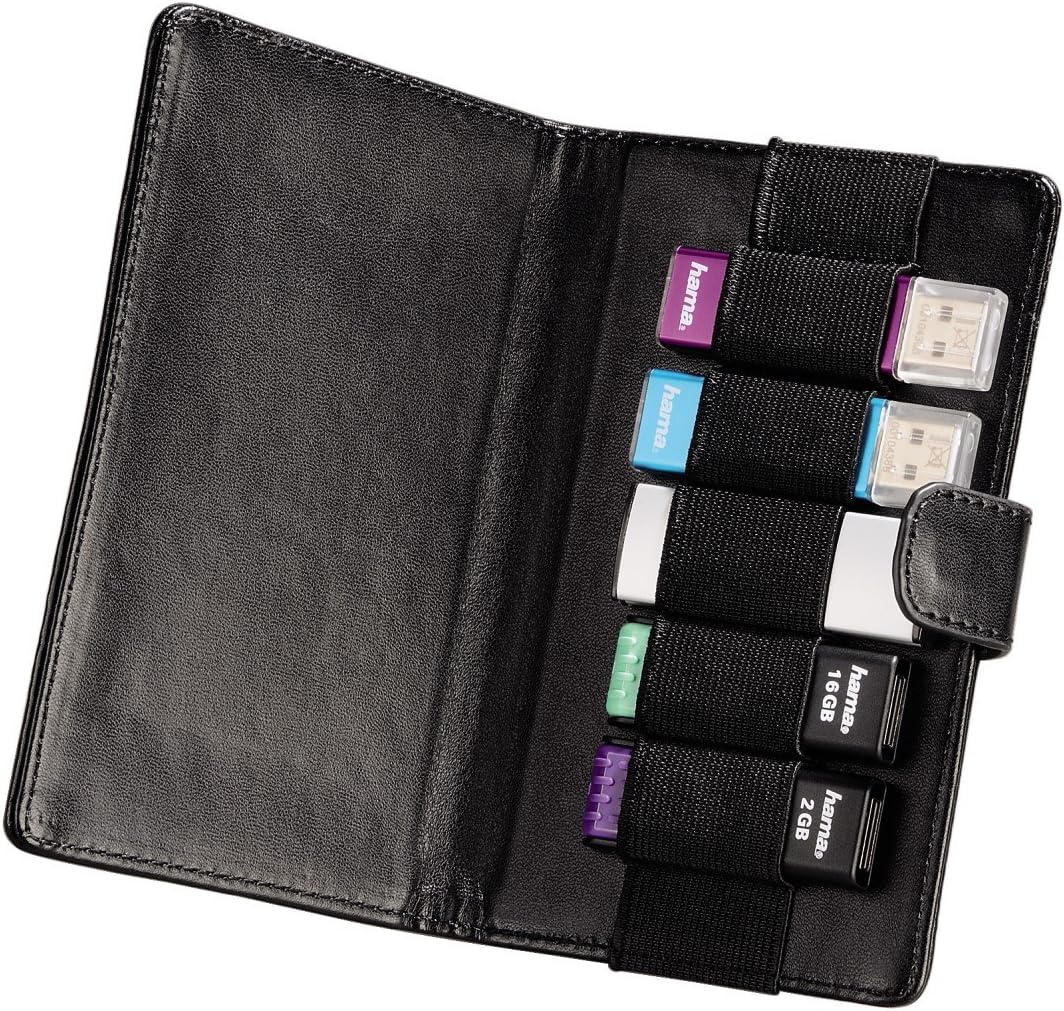 Hama "Vegas" USB Memory Stick Case for 5 Memory Sticks Black