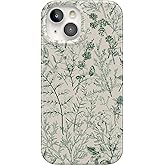 Casely iPhone 15 Case | Sage Garden | Green Floral | Compatible with MagSafe | Classic Ultra Slim Design