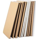 Jeffbaubl 12 Pack A5 Kraft Notebooks Bulk, Journal Notebook, Soft Kraft Cover Composition Notebooks, Lined Notebook for Travelers Work Office Supplies(8.3 X 5.5in, 30 Sheets/60 lined Pages)