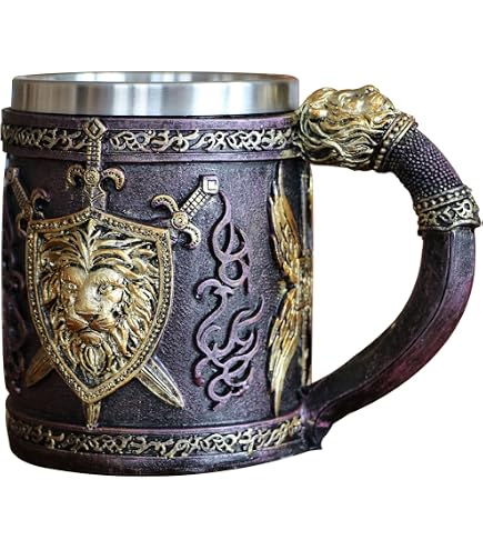 Tasse Viking En Corne Véritable 15,2 Cm - Chope Bière Hydromel Avec Base Bois Et Pochette Jute, Style Médiéval Authentique
