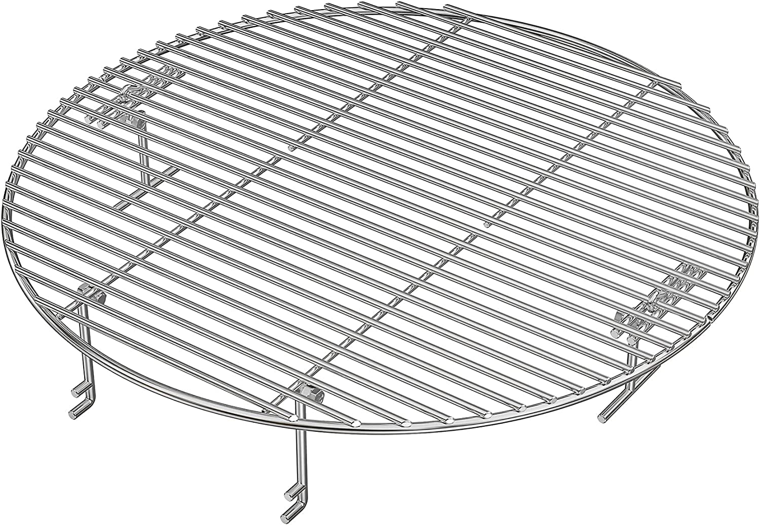 onlyfire Stainless Steel Cooking Grate Grid Fits for Charcoal Kettle Grills like Weber and Ceramic Grills, Compatible for Large Big Green Egg,Kamado Joe Classic,Pit Boss,Louisiana Grills, 44.5cm