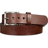Bullhide Belts, Non Stitched Mens Leather Belt for Work, CCW Carry, 1.50" Wide, USA Made