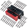 TE Connectivity AMPSEAL 35-Pin Electrical Multi Sealed Connector Kit - w/Terminals 16-20 AWG (Black)