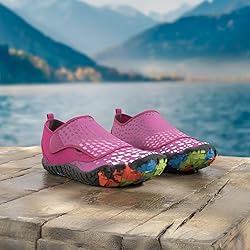 L-RUN Women Water Skin Aqua Socks for Beach Pool