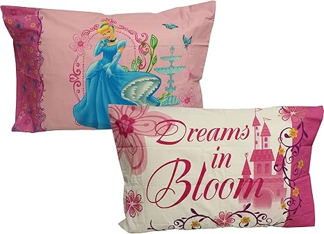 Amazon ディズニー プリンセス ロゴ入り Dreams In Bloom 枕カバー 2枚組 寝具用品 インポート 枕カバー ピローケース オンライン通販