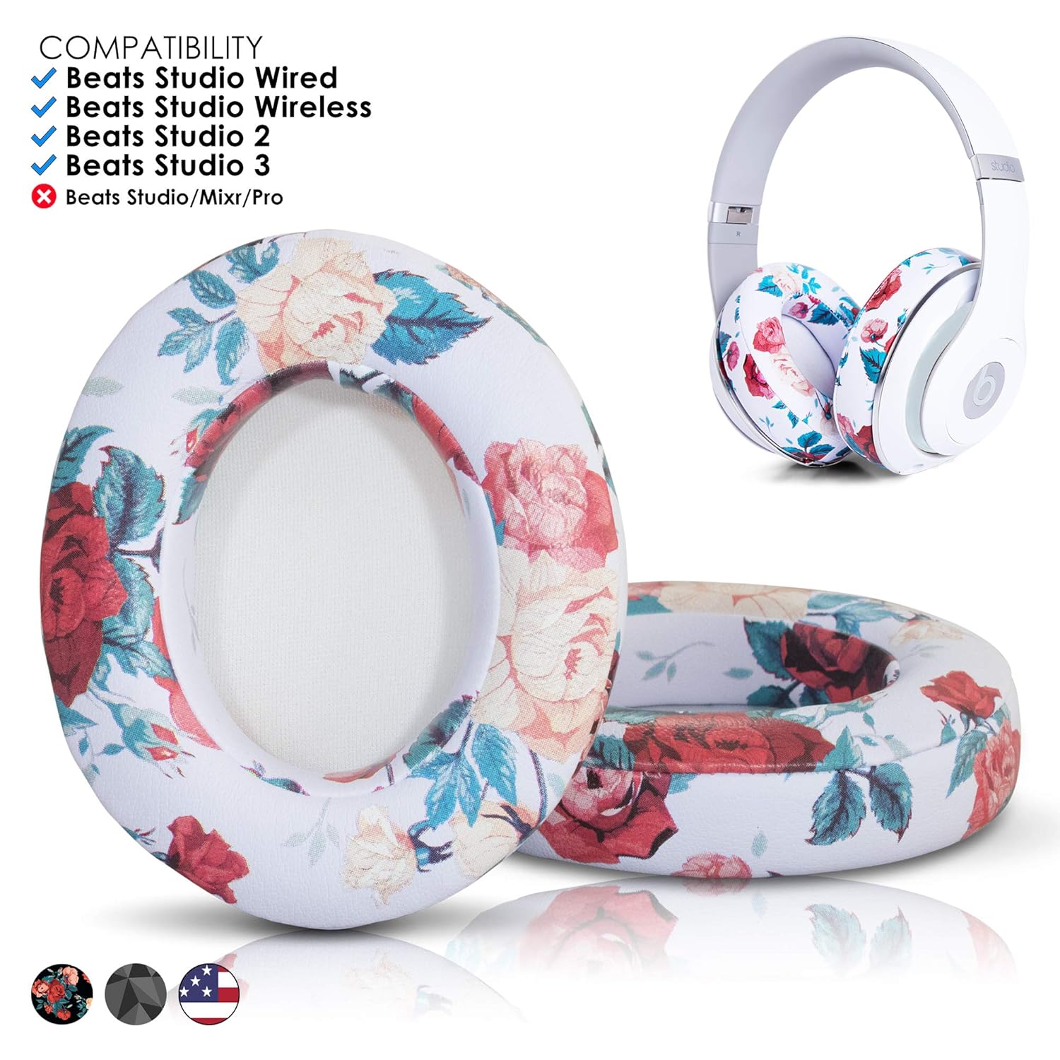 Wicked Cushions Beats Replacement Earpads Compatible with Studio 2.0 Wired/Wireless Over Ear Wicked Cushions Beats Replacement Earpads Compatible with Studio 2.0 Wired/Wireless Over Ear