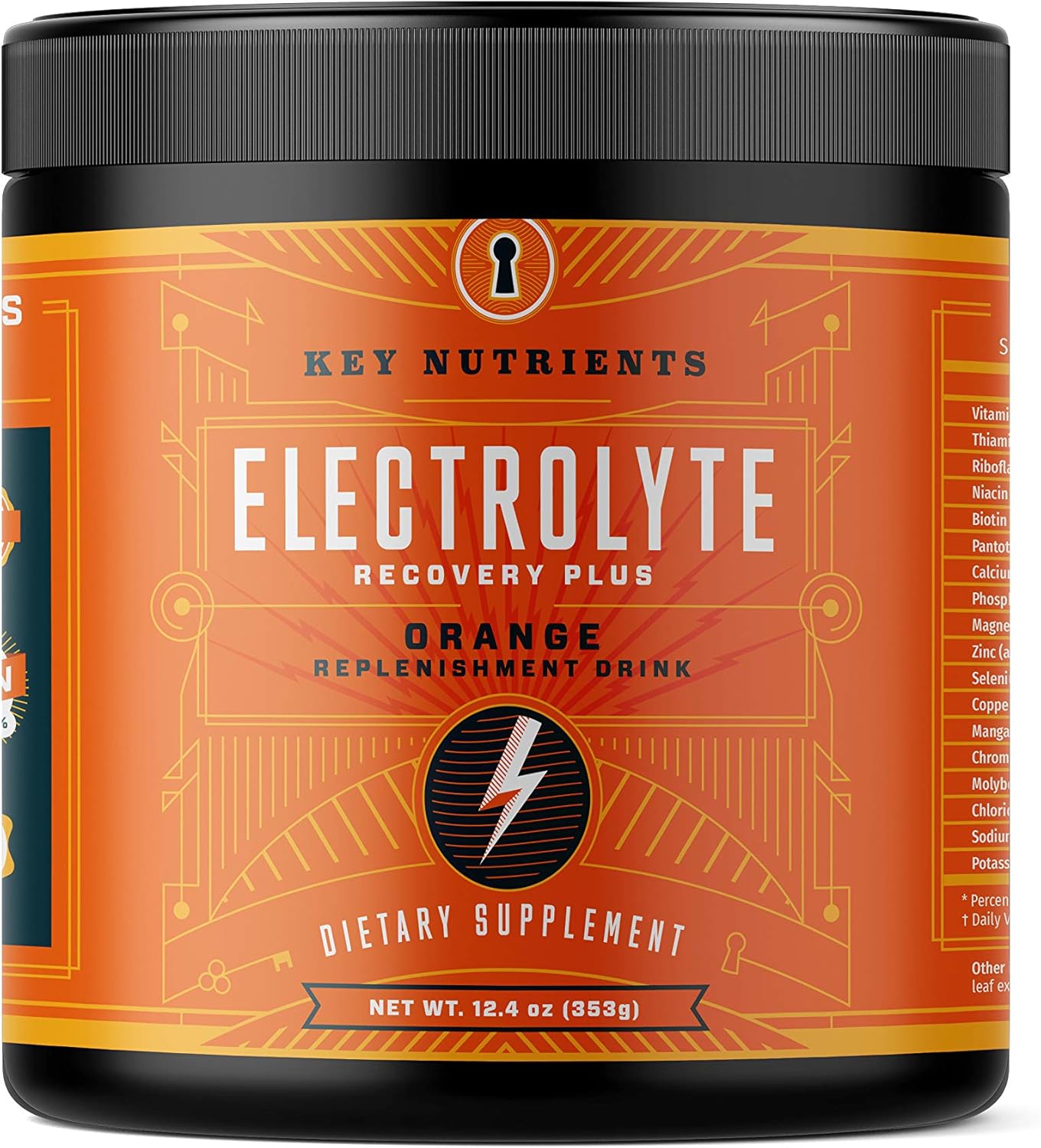 Electrolyte Powder, Orange Hydration Supplement: 90 Servings, Carb, Calorie & Sugar Free, Delicious Keto Replenishment Drink Mix. 6 Key Electrolytes - Magnesium, Potassium, Calcium & More.: Health & Personal Care