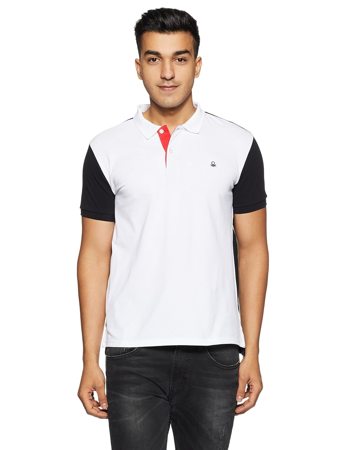 united colors of benetton men's solid regular fit cotton polo