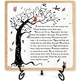 Sympathy Desk Decor, A Limb Has Fallen From Family Tree Sign With Iron Stand, Loss of Loved One Remembrance Gifts, In Memory of Loved One Bereavement Gifts, Home Office Desk Shelf Decorations -15