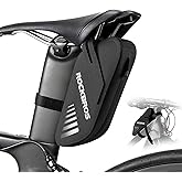ROCKBROS Bike Seat Bag, Waterproof 0.6L Bike Seat Bag Frame Bag, Lightweight Bike Saddele Bag Top Tube Bag, Bike Accessories for Mountain MTB Road Foldable Bikes
