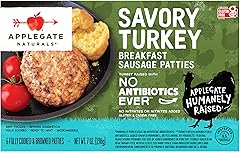 Applegate, Natural Savory Turkey Breakfast Sausage Patties, 7 oz (Frozen)