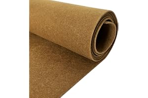 HOMCHEK 40" × 78" Brown Underfelt Carpet for Speaker, Sub Box Carpet, RV, Boat, Marine, Truck, Car, Trunk Liner, PA DJ Speaker, Box, Upholstery Felt Fabric 21.12 Sqft