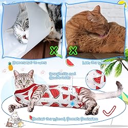 3 Pieces Cat Recovery Suit Kitten Recovery Suit