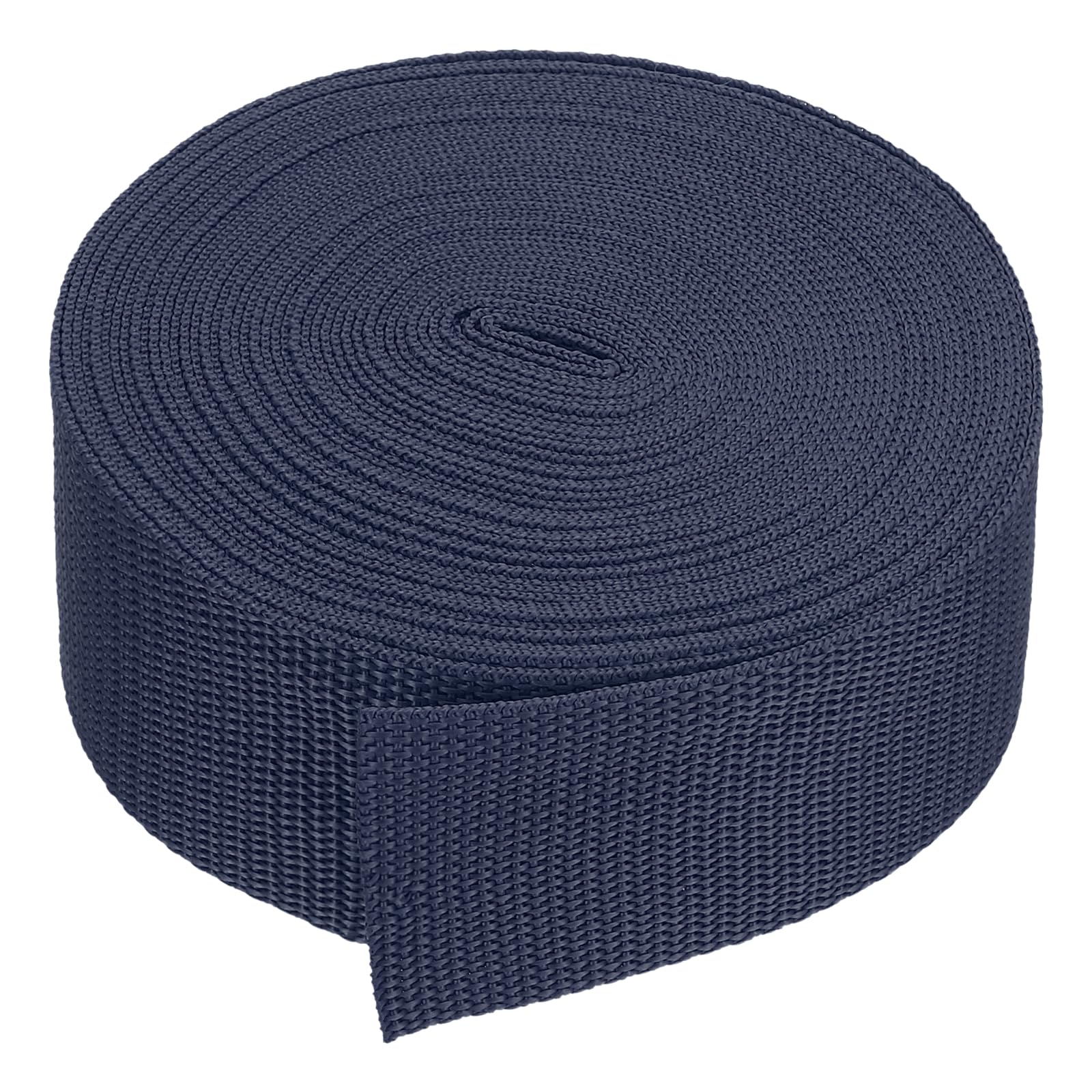 PATIKIL 9 Meters Webbing, 50mm Polypropylene Webbing Strap Heavy Webbing Roll Chair Straps for Indoor Outdoor Climbing DIY Crafting, Navy Blue
