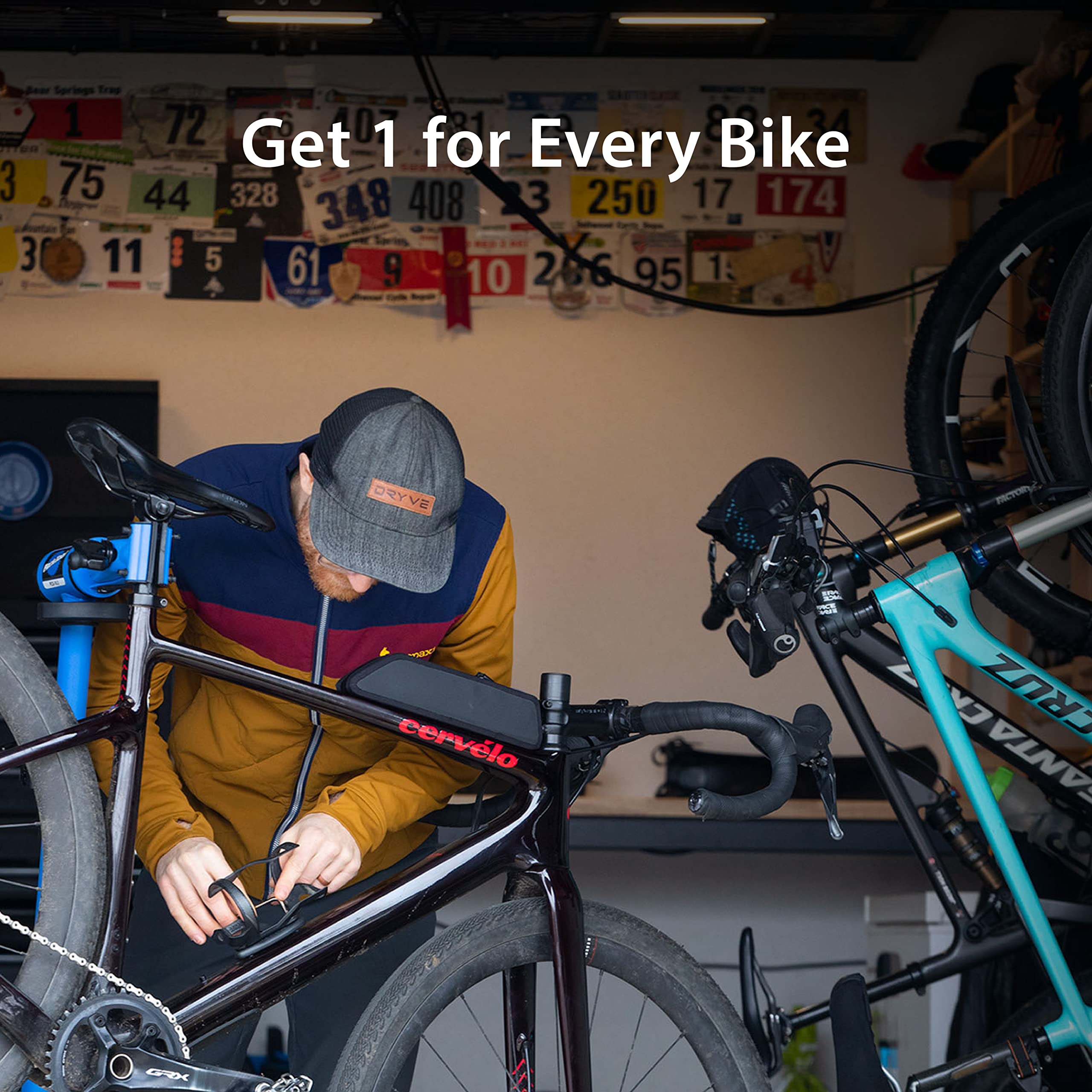 Elevation Lab TagVault™ AirTag Bike Security Mount - The Waterproof AirTag Bike Holder | Hidden Under Bottle Cage or Alone | Security Screws with Driver