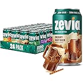 Zevia Zero Sugar Soda, Rainbow Variety Pack, 12 oz Cans (24-Pack) &ndash; Naturally Sweetened, Non-GMO Project Verified, Gluten-Free, Vegan