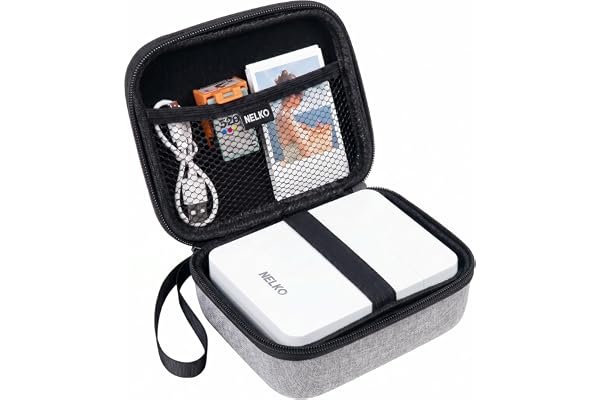 Nelko Genuine Carrying Case for Photo Printer, Compatible PP01/PP02/PP03 Portable Mini Photo Printer and Photo Paper, Shockpr