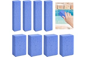succulentlovers 8PCS Blue Pools Pumice Stone - Pool Cleaning Stone Cleaning Block, Swimming Pool Tile Cleaning Pumice Stone for Pool, Spa, Toilet & Stove Cleaning