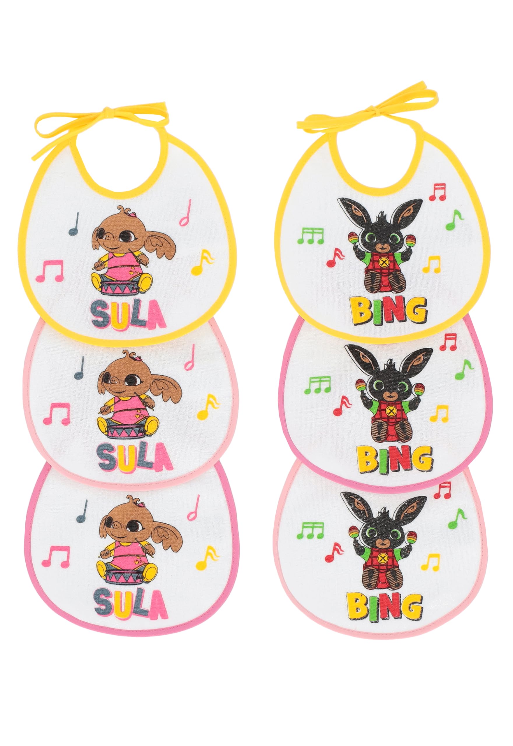 Ellepi Bing Waterproof Cotton Disney Bows Bibs, Sula, One Size