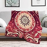 Mandala Throw Blanket,Psychedelic Blanket Decor Gifts for Adults Women Men, Lightweight Soft Flannel Fleece Cozy Blankets for Bed,Sofa,Couch,Camping for All Season(50''x 40'')