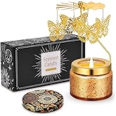 Kunrsug Butterfly Rotating Scented Candles Gift Set for Birthdays, Christmas, Thanksgiving, or As A Unique Present for Your Mom, Sister, Girlfriend, Colleagues, Friends, or A Dear Friend