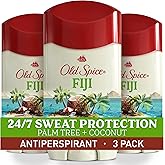 Old Spice Dry Feel Antiperspirant Deodorant for Men, 24/7 Freshness, 24/7 Sweat & Odor Protection, Gentle on Skin with Skin Conditioners, Fiji with Palm Tree + Coconut Scent, 2.6 oz (Pack of 3)