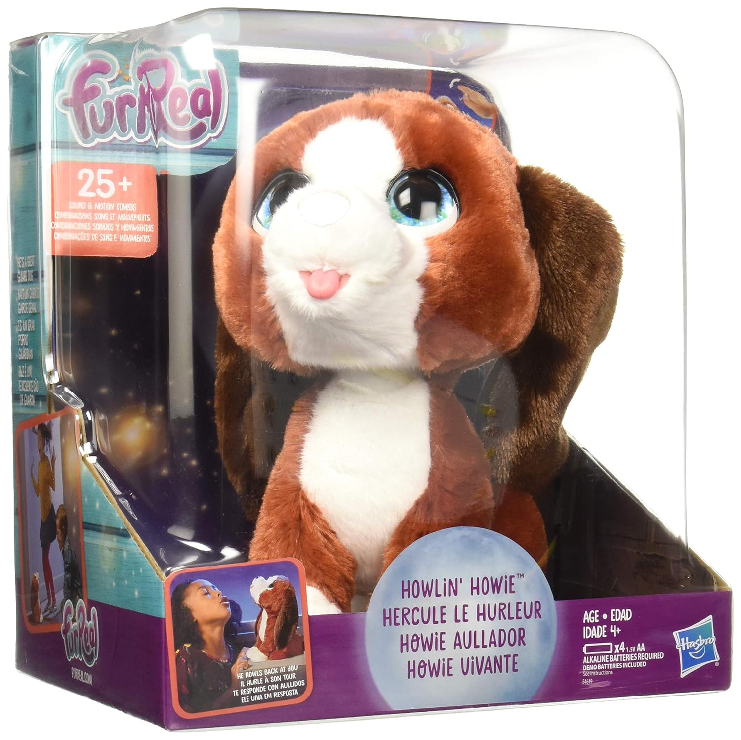 furreal howlin howie interactive plush pet toy