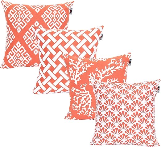 Amazon Com Ana Home Decor Square Printed Cotton Cushion Cover