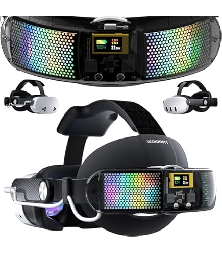 Strap Elite Avec Batterie 8000mAh Pour Casque VR Meta Quest 3/3S - Bandeau De Tête Rechargeable Neuf