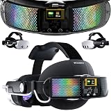 WOUNMTT Head Strap with 10000mAh Battery for Meta Quest 3/3S – Transparent RGB Lighting, Smart Power Display & Carbon Fiber Finish, Adjustable VR Headset Strap for Enhanced Comfort and Balance
